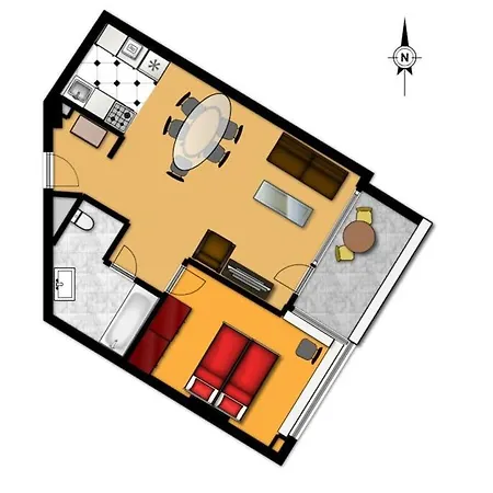 Self Check-in, Danube Bank, Free Parking Appartement